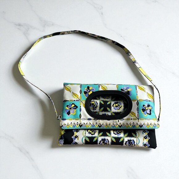 EMILIO PUCCI Convertible Multiway Crossbody Clutch Bag - Picture 1 of 16